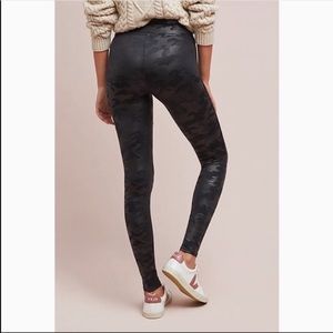 NWOT! Spanx Camo Faux Leather Leggings!